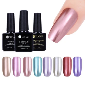 

UR SUGAR Metallic Mirror Effect Nail Gel Polish 7.5ml Soak off UV Gel Polish Rose Gold Silver Nail Art Gel Varnish varnish DIY