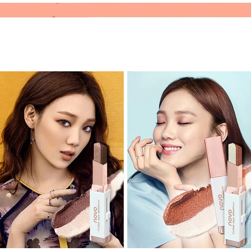 

Double Color Gradient Eyeshadow Stick Stereo Shimmer Color Eye Shadow Cream Pen Eye Makeup Palette Cosmetics Makeup Pencil