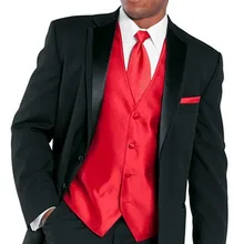 Новое поступление смокинг жениха шафера, лацкан с тупым углом, Свадебные/вечерние костюмы Best Man жениха(пиджак+ штаны+ галстук-бабочка+ жилет) B147