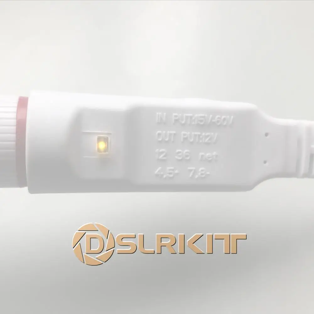 DSLRKIT DC18V-60V to 12V Buck converter Passive PoE Splitter Cable Power Over Ethernet