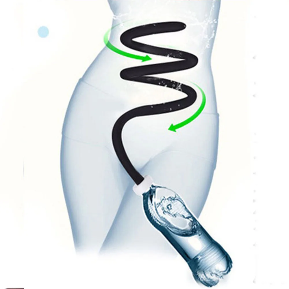 Medical Hose Rinse Enema Nozzle For Men Women Anal Vaginal Shower Tube Silicone Rectal Cleaner Washing Adult Colon Cleaning L1 |
