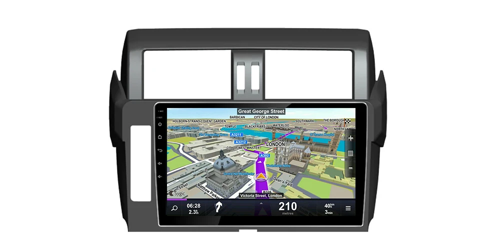 ZaiXi IPS Android 2 DIN Car GPS For Lexus GX 460 2009~2017 Navigation Map multimedia player HD Screen Stereo radio WiFi system 6