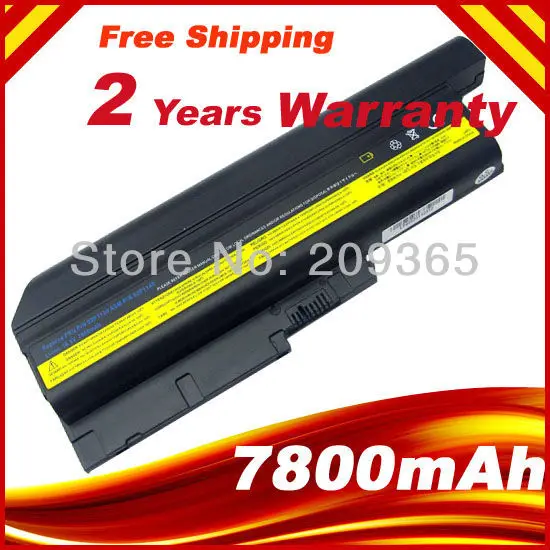 Bateria de Células para Lenovo Thinkpad 6600mah Use com T60 T61 R60 R61 Z60 92p1133 42t4619 42t4511