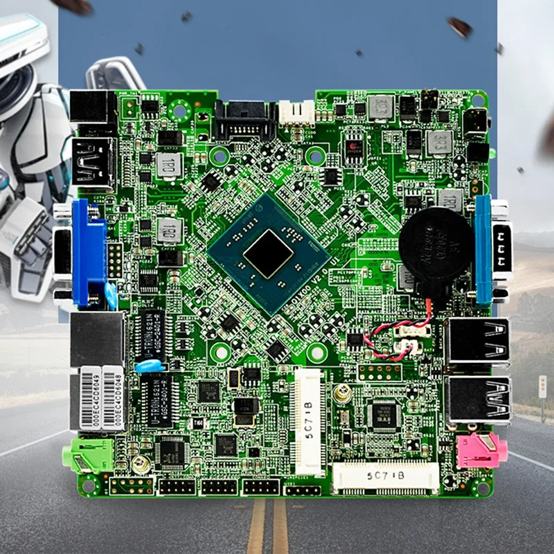 Bay Trail J1900 Mini Itx материнская плата Q1900G P четырехъядерный 2 42 ГГц 12 В постоянного тока