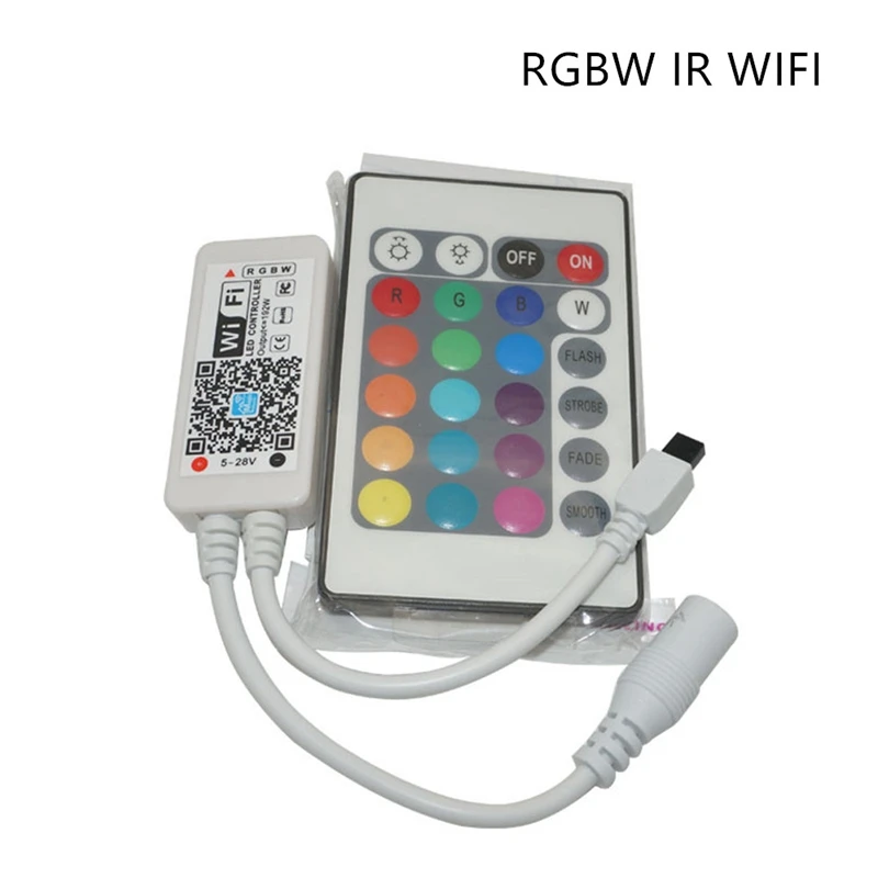 DC12 24V мини WIFI RGB/RGBW /RGBCW СВЕТОДИОДНЫЙ Контроллер таймера ИК RF пульт дистанционного