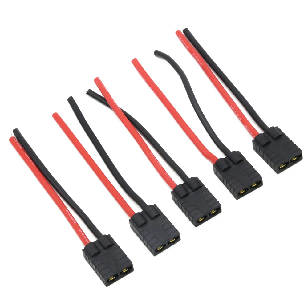 Trx штекер/гнездовой разъем силиконовый провод с 10 см 14AWG для аккумуляторной