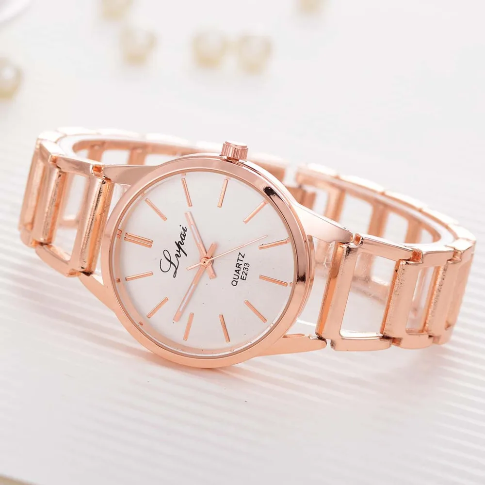 

Luxury Ladies Quartz WristWatch LVPAI Delicate Girl Simple And Fashionable Stainless Steel Belt Bracelet Watches Gift Clock 2019