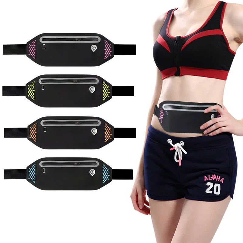 

ultra-light waterproof running Fanny pack mobile phone bag men's and women's night running sports Fanny pack custom printed logo