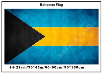 

KAFNIK,Custom bahamas do the old Flag Retro National Flag 14*21cm/30*45cm/60*90cm(2*3ft)/90*150cm for home Decorative