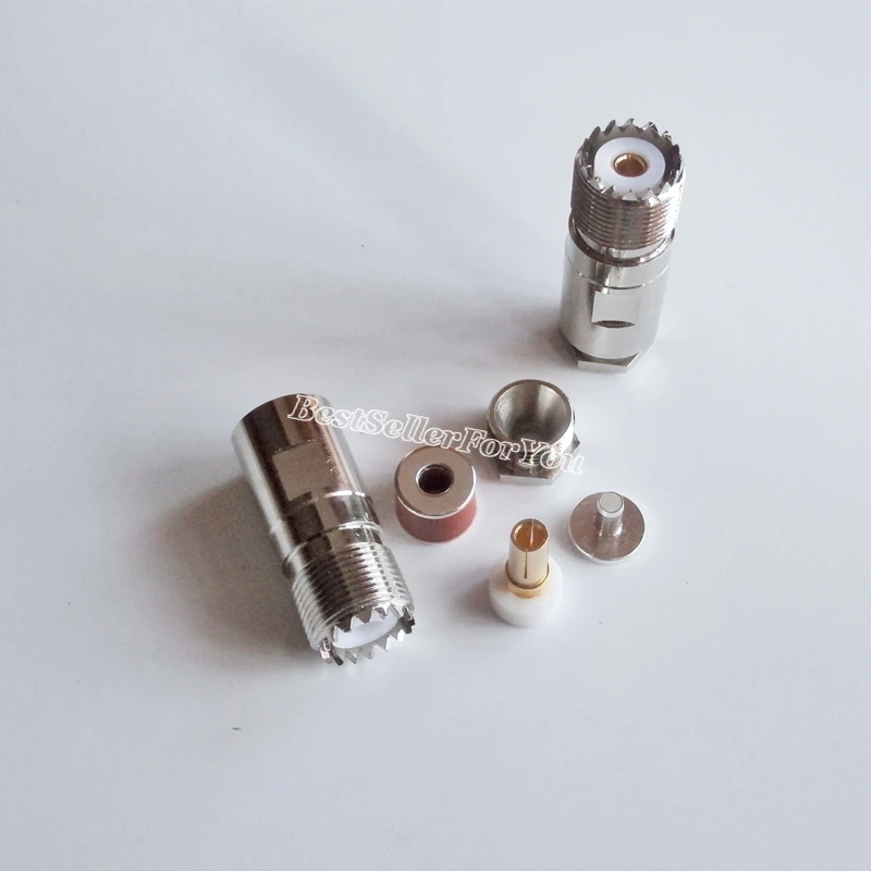 1X UHF Female SO239 SO 239 зажим для RG8X RG 8X LMR240 кабель RF разъем|clamp connector|clamps forclamping clamp |