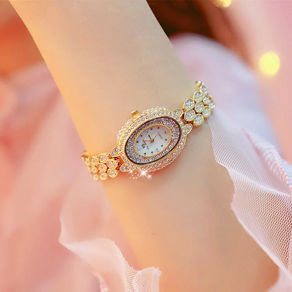 

New Small Dial Woman Watch Fashion Women Watch Luxury Women Rhinestone Casual Dress Quartz Wristwatch Bracelet reloj mujer