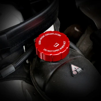 

3 colors decoration sticker trim cay styling Aluminum Water Tank cap Cover For M/ercedes B/enz C class GLC GLA GLK E class