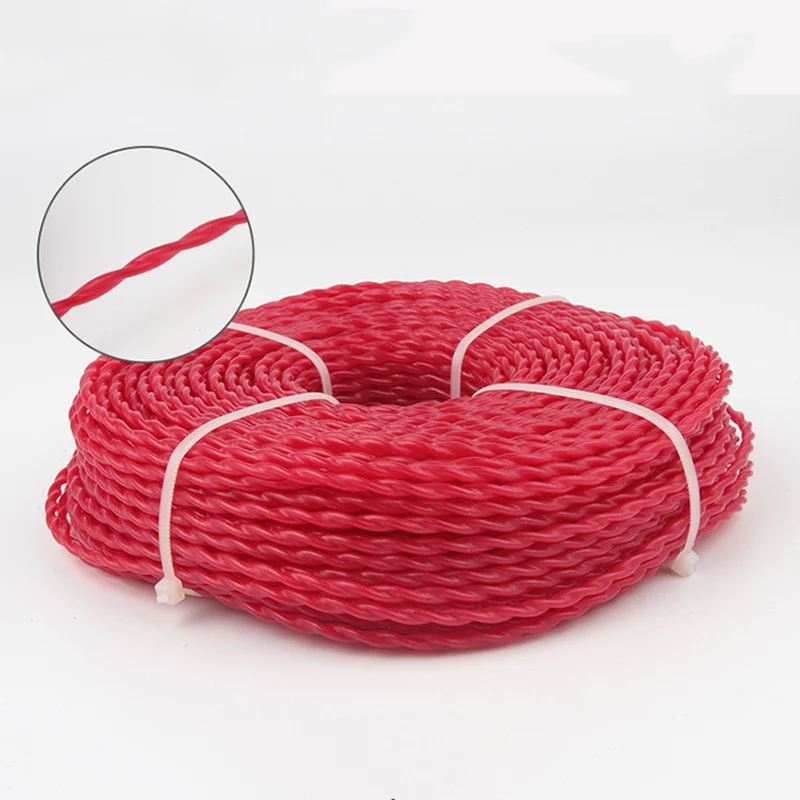 

3.0mm super quality Steel Nylon Grass trimmer line Twist pattern Serrated string trimmer line for weed cutter brush cutter