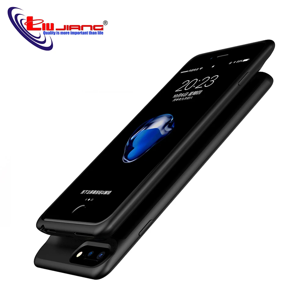 Goedkoop Liujiang Batterij Oplader Voor iphone 6 6 s 7 Plus Externe Batterij Pack Backup Power Bank Opladen Cover Case 2500 3700 mah