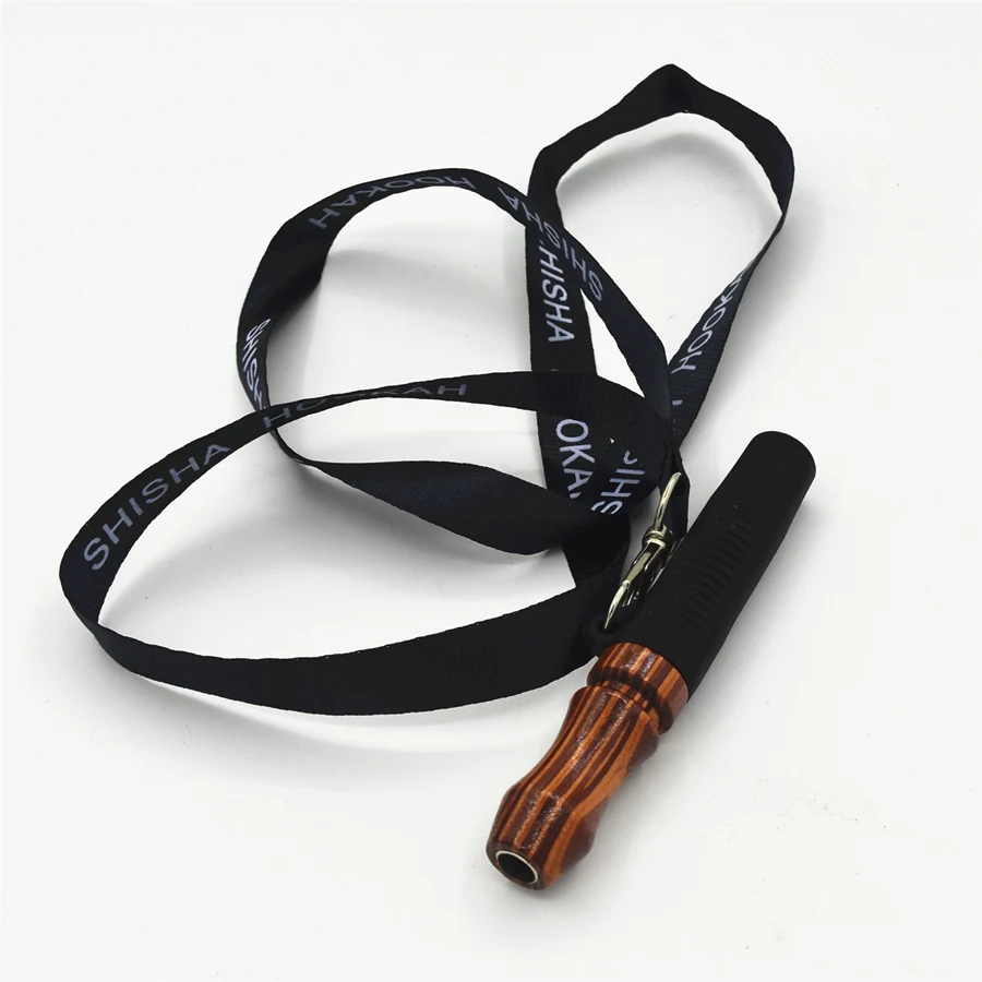 1PC Hang Rope Strap for Shisha Wooden Grain Mouthpiece, Hookah Accessories, Hookah Mouthpieces