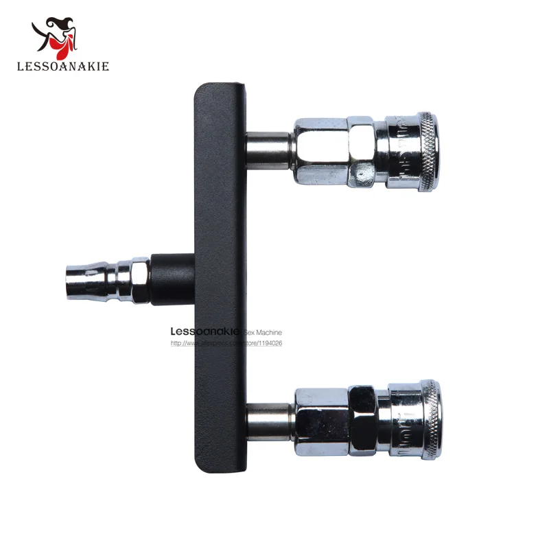 E09 Double Penetration font b Dildos b font Holder Accessory for Premium Sex Machine in Steel