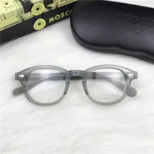Мужские очки, оправа для очков, очки с прозрачными линзами, брендовые дизайнерские очки для компьютера, мужские круглые очки в винтажном стиле