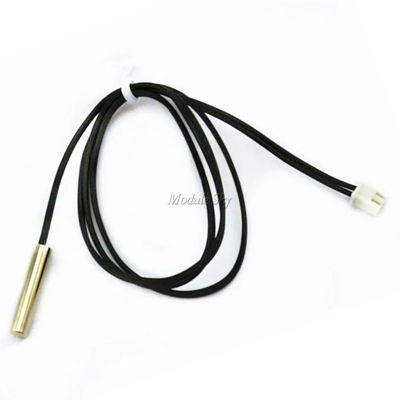 

NTC Thermistor accuracy temperature sensor 10K 1% 3950 Waterproof Probe 1m New connector
