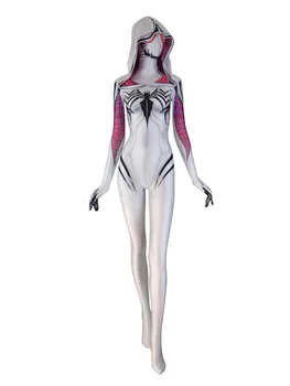 

3D Printed Anti-Gwenom Lycra Costume Anti-Gwen Stacy Cosplay Costume Symbiote-SpiderGwen Anti-Venom Spider Gwen Suit