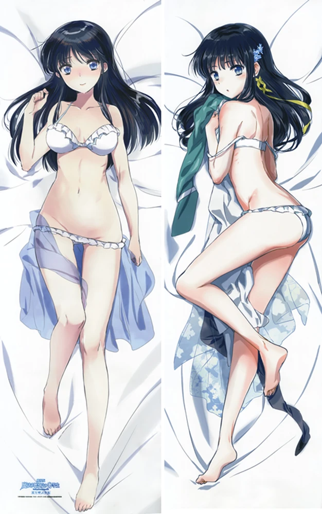 Аниме Mahouka Koukou no Rettousei сексуальная девушка Сиба Миюки otaku Dakimakura наволочка