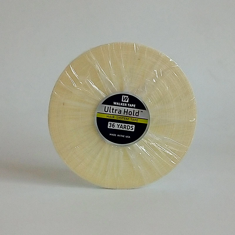 2.54cm*36 Yards White Hair System Adhesives Tape Ultra Hold Double Sided Tape For Lace Wigs/Tape Hair Extension/Toupee One Roll
