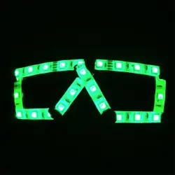 Wecool прозрачный светодиодной вспышкой Очки Дистанционное управление LED Очки партии Маска для вечеринок