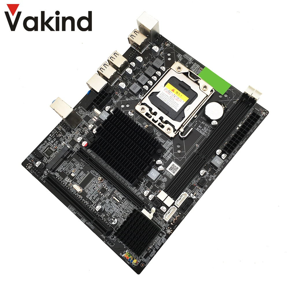 

VKTECH X58 Motherboard LGA 1366 Desktop PC Computer Mainboard DDR3 USB2.0 SATA2 MSATA Support REG ECC Memory and Xeon Processor
