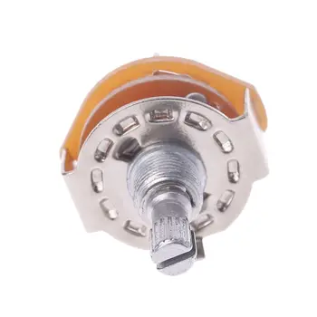 

Shaft Panel Mount 2P5T Rotary Switch Selector Band 2 Pole Position 5 RS25