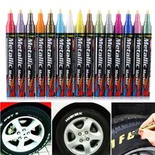 Новая Перманентная краска для шин, ручка для автомобиля, мотоцикла, велосипеда, креативный маркер, цветная Водонепроницаемая масляная ручка, резина/металл/стекло/дерево, краска для шин