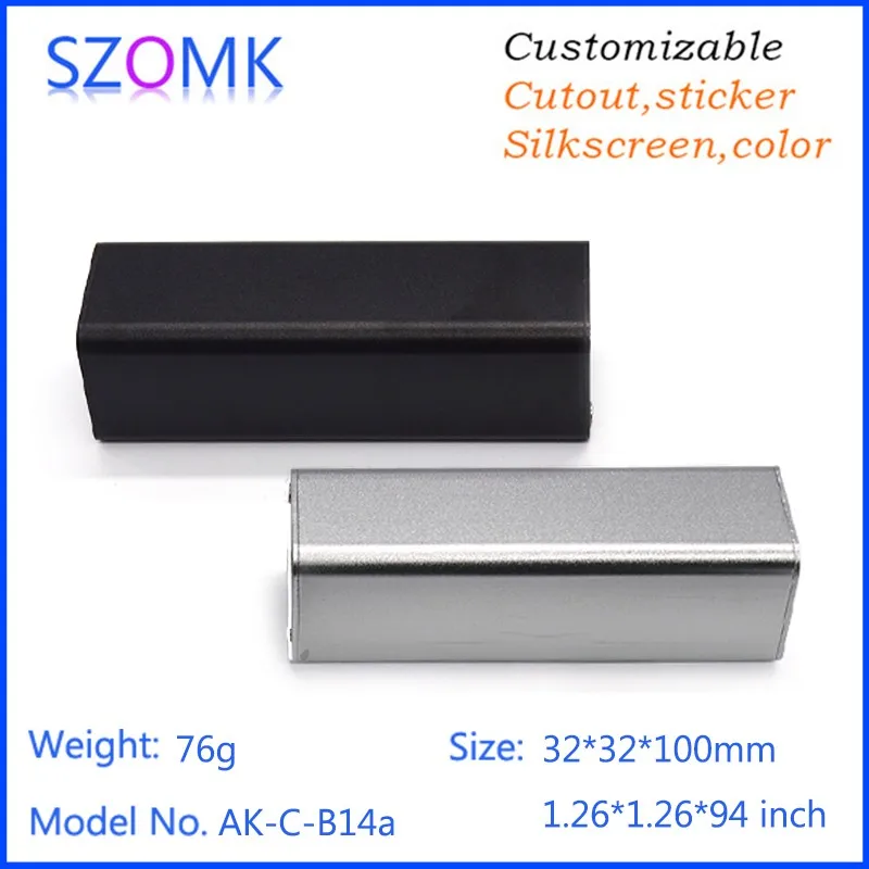 aluminum extruded enclosure project box instrument enclosure junction housing szomk chassis outlet boxes (6)