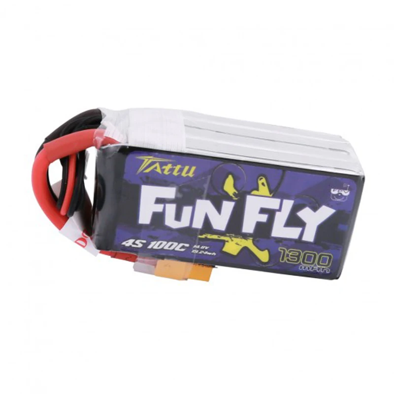 Новое поступление 1/2/3 шт. татту Funfly 1300 мА/ч, 14,8 V 100C 4S1P Lipo Батарея с XT60 разъем для дрона с дистанционным управлением с видом от первого лица Запчасти