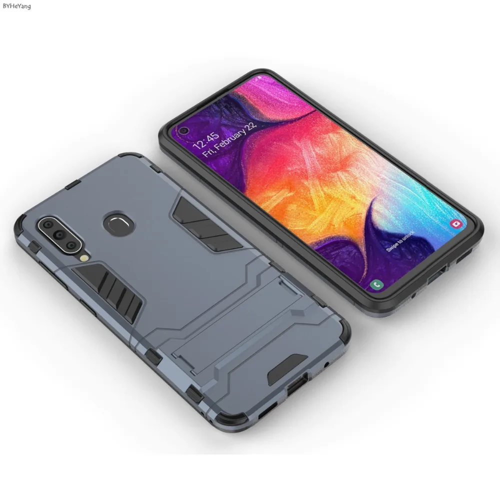 sFor Cover Samsung Galaxy A60 Case Rubber Robot Armor Shell Hard Back Phone Cover For Samsung Galaxy A60 a606 A606F with Stand