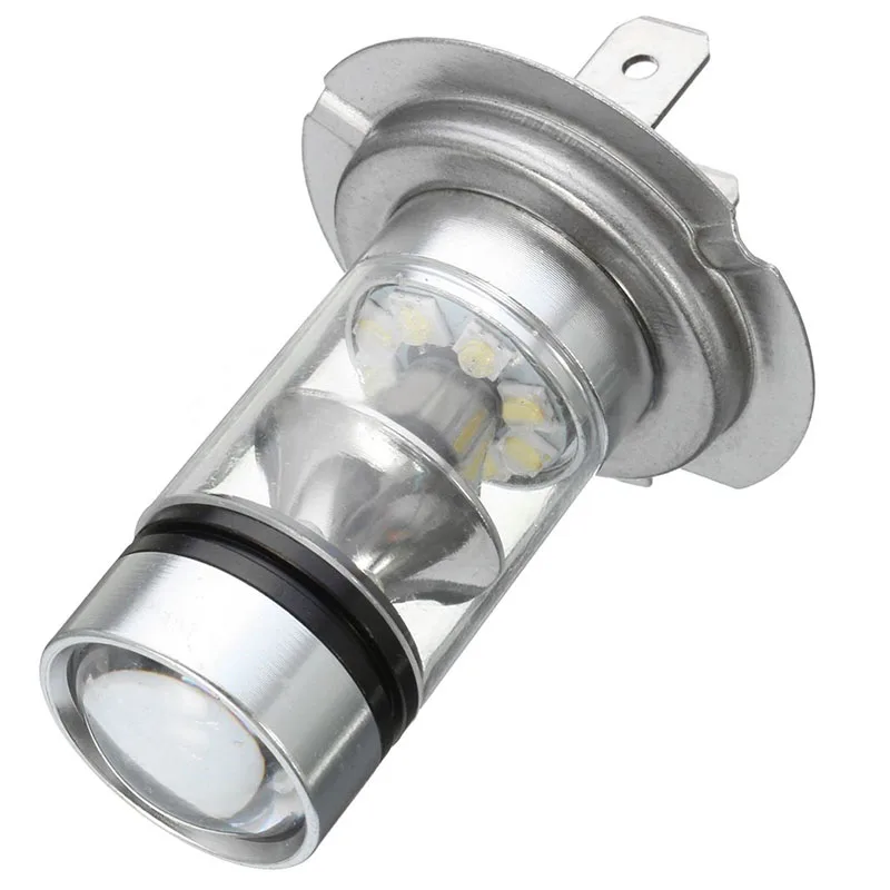 2pcs/set  H7 100W LED Car Fog Tail Driving Light Headlight Lamp Bulb White