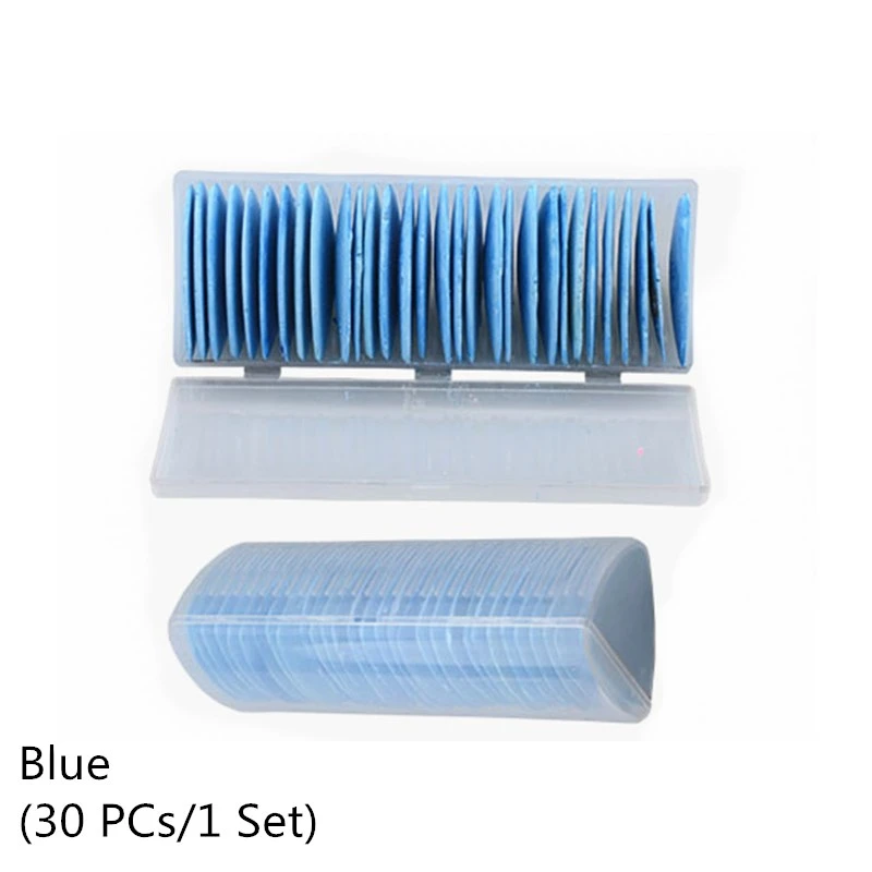 

Practical Tailor Chalk Sewing Dressmakers Clothing Pattern Making with Plastic Box Fabric Garment DIY Tool Blue 30 PCs/ 1 Set