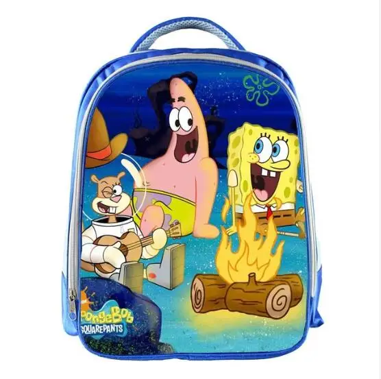 

SpongeBob Backpack Boys Girls Cartoon Printing School Bags for Girls Boys Bookbag Kids Gift Customized Name Free
