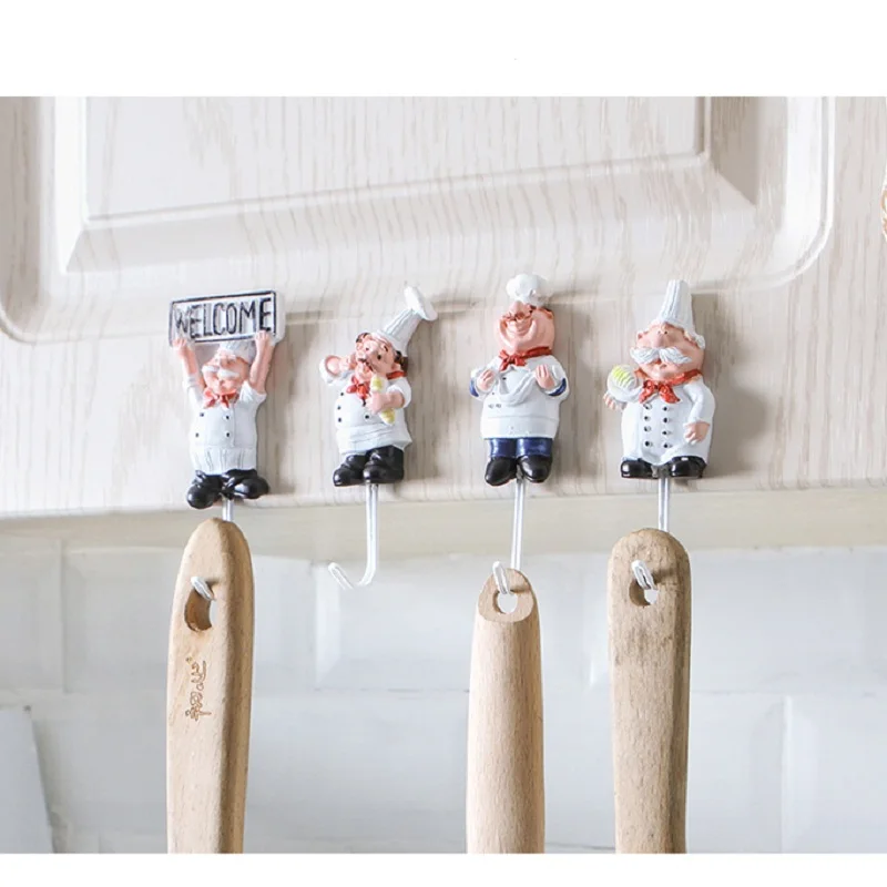 

Cook Strong Self-Adhesive Wall Storage Hook Hanger Cartoon Kitchen Outlet Plug Holder Keys Bathroom Sticky Towel Organizer