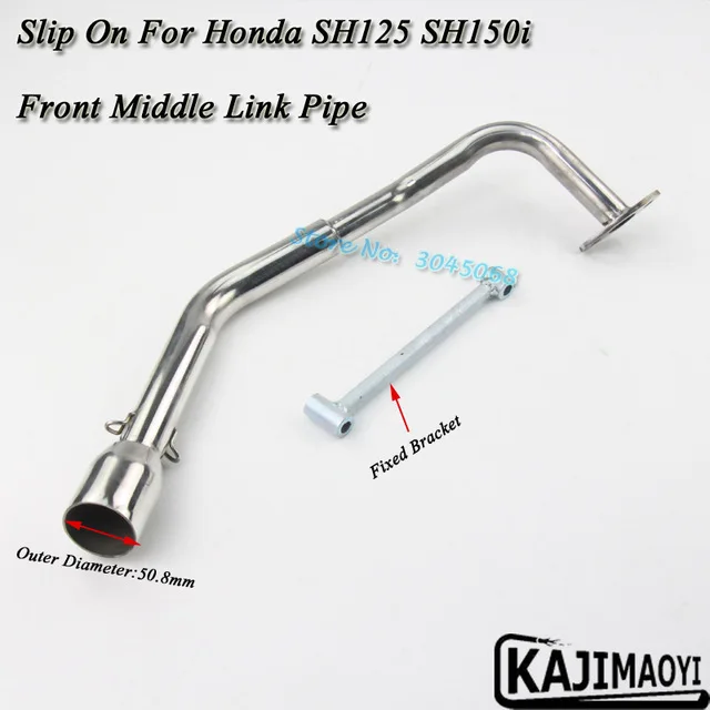 

Motorcycle Exhaust Middle pipe for Honda SH125 SH150i without exhaust slip on full system link pipe