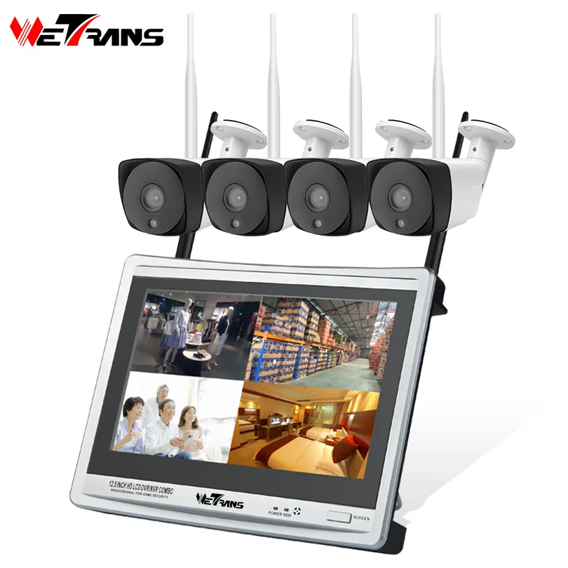 Wetrans font b Wireless b font CCTV Camera Security System 1080P HD 4CH NVR Camera Wifi