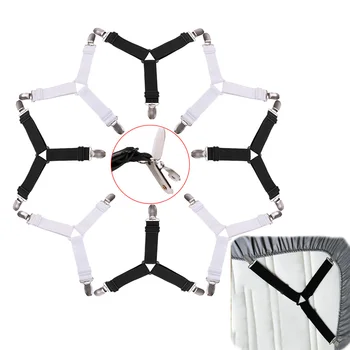 

8Pcs/Set Elastic Bed Sheet Clip Mattress Fasteners Clips Non Slip Mattress Suspenders Bed Corner Holder Cover Blankets Grippers