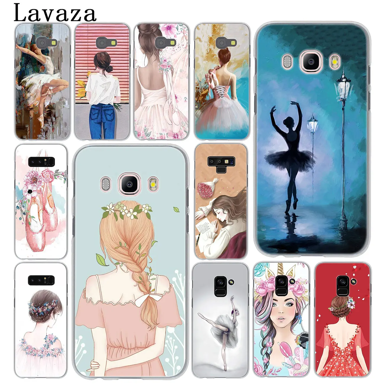 

Lavaza Ballet skirt Girl dancing swan flower Case for Samsung Galaxy A9 A8 A7 A6 Plus 2018 A5 A3 2017 2016 2015 Note 9 8 A8Plus