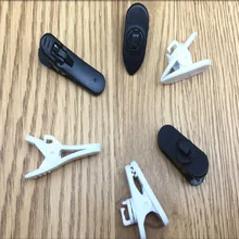 10 шт./лот кабель зажим воротник нагрудные рубашка держатель для наушников Наушники