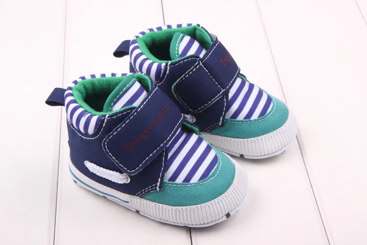 

Fashion New born Baby Boys Kids Girl First Walkers Shoes Infant Toddler Strip Sports Sneakers Soft Boots Stripe Children Booties