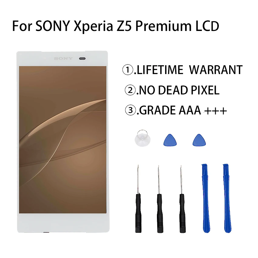 

Original For SONY Xperia Z5 Premium LCD Display Touch Screen Digitizer Assembly For SONY Xperia Z5 Premium Display Screen LCD