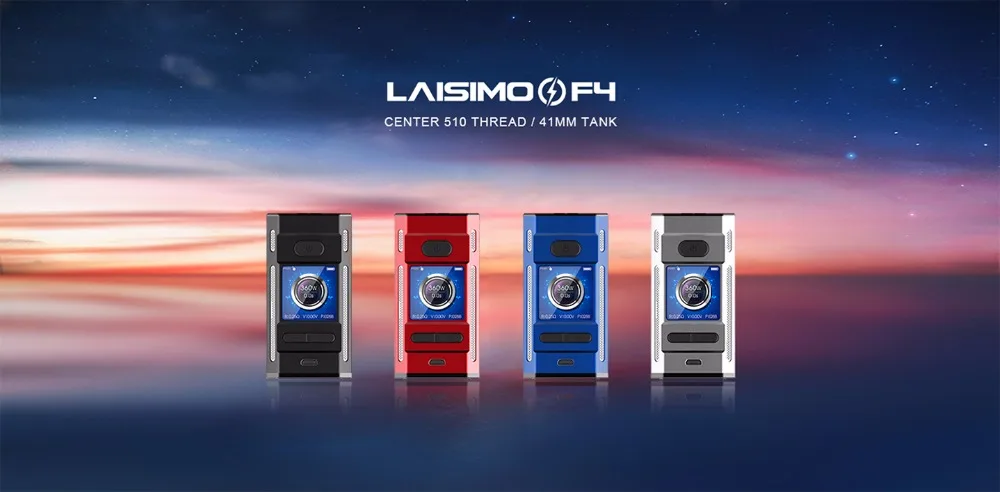 Новый Laisimo F4 360 W TC поле Mod электронная сигарета поле mod 360 Вт Питание от 2 или 4 батареи подходит для «ammit RTA» SIREN V2 TANK