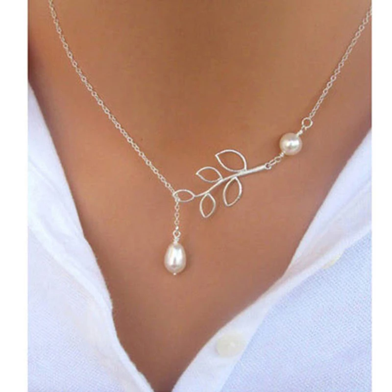 Fashion-Style-2019-Trendy-Women-Necklace-Personality-Leaf-Pearl-Water-Drop-Pendant-Cross-Clavicle-Chain-Necklace.jpg_640x640