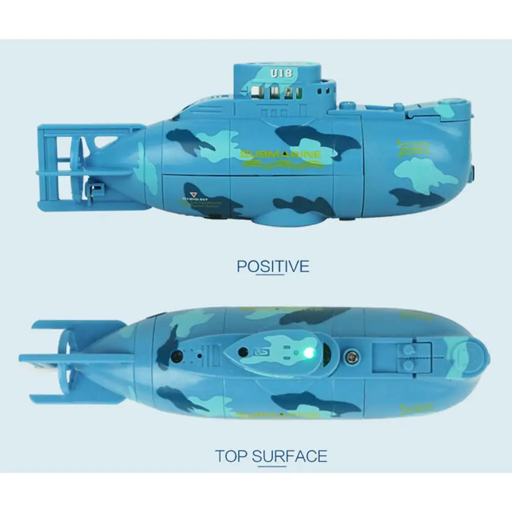 Мини-субмарина с дистанционным управлением игрушечный корабль 6CH высокоскоростные радио лодки с дистанционным управлением модель Электрический свет детские игрушки