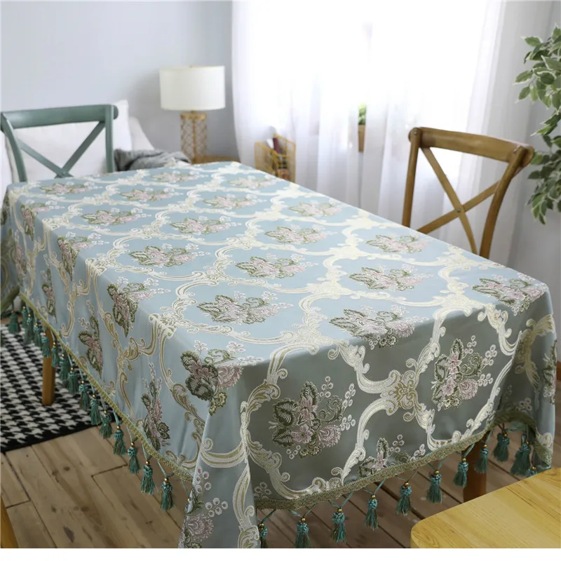 

Table Cloths for Home Textile Dining Table Cloth for Wedding Party Kitchen Tablecloths for Rectangular Table European Style