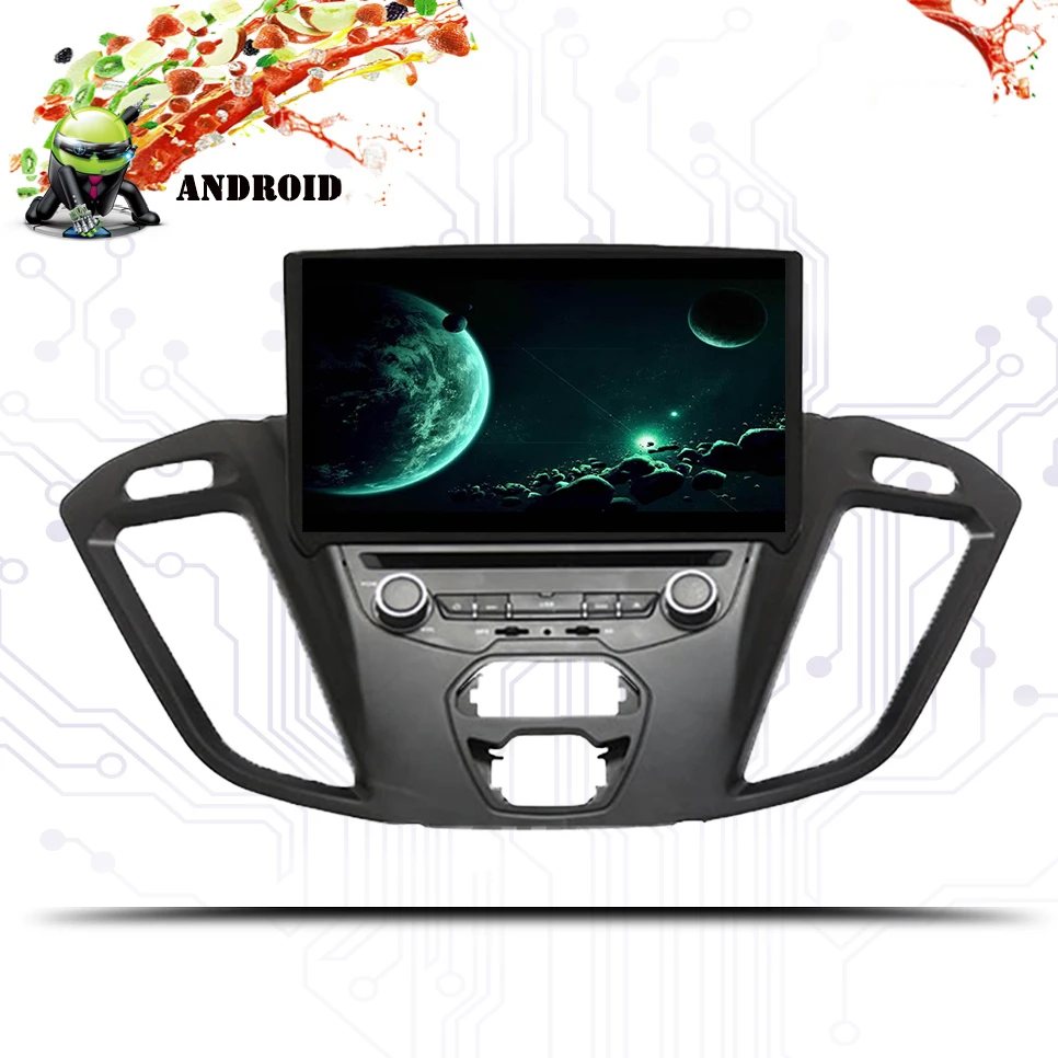 Android 9 0 Восьмиядерный 8 "автомобильный DVD Мультимедиа GPS для Ford Transit Custom 2013 2016 18 с