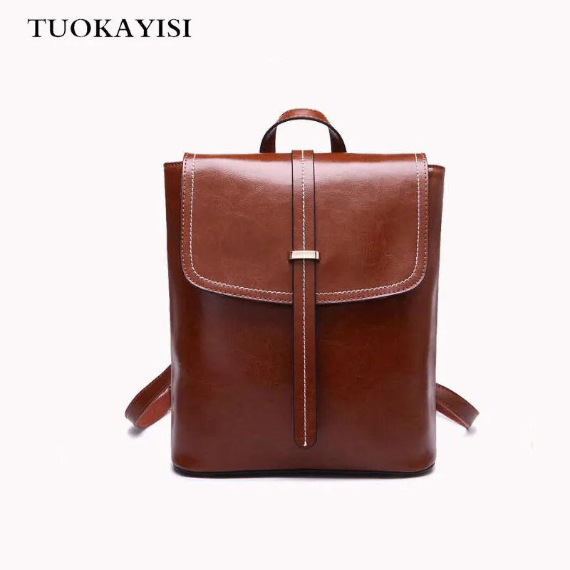 

100%Genuine Leather Waterproof Backpack Black Women Anti-theft Backpacks For Girls Female School Shoulder Bag High Quality