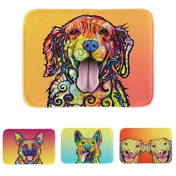 

Entrance Doormats Cute German Shepherd Door Mats Funny Pet Dogs Welcome Doormats Indoor Outdoor Floor Mats Lightness Bathroom